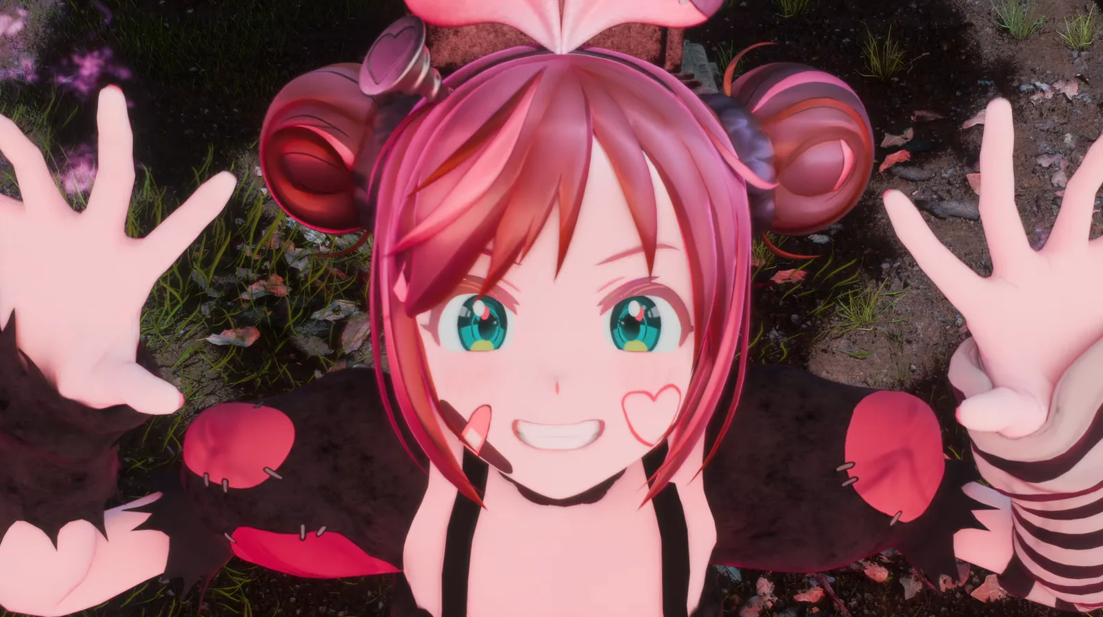 Activ8の紹介画像：笑顔で両手を広げるバーチャルキャラクター